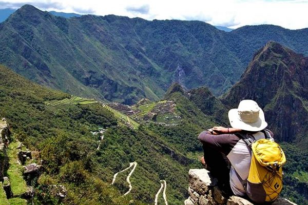 Hiking to the Sun Gate at Machu Picchu