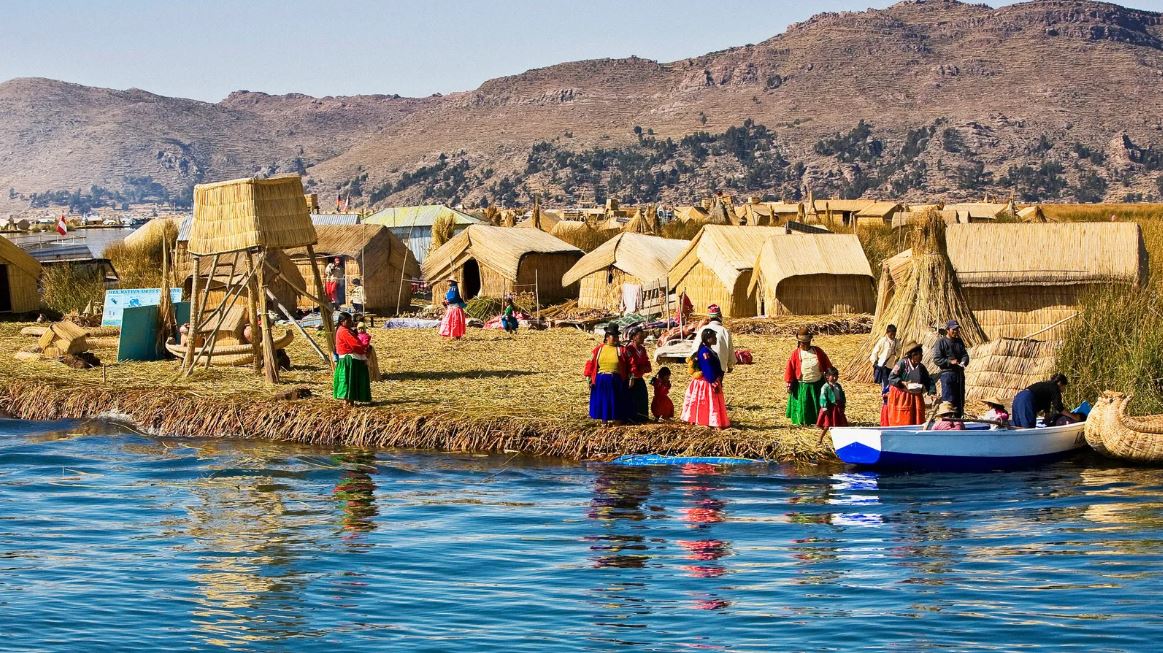 the Uros Floating Islands