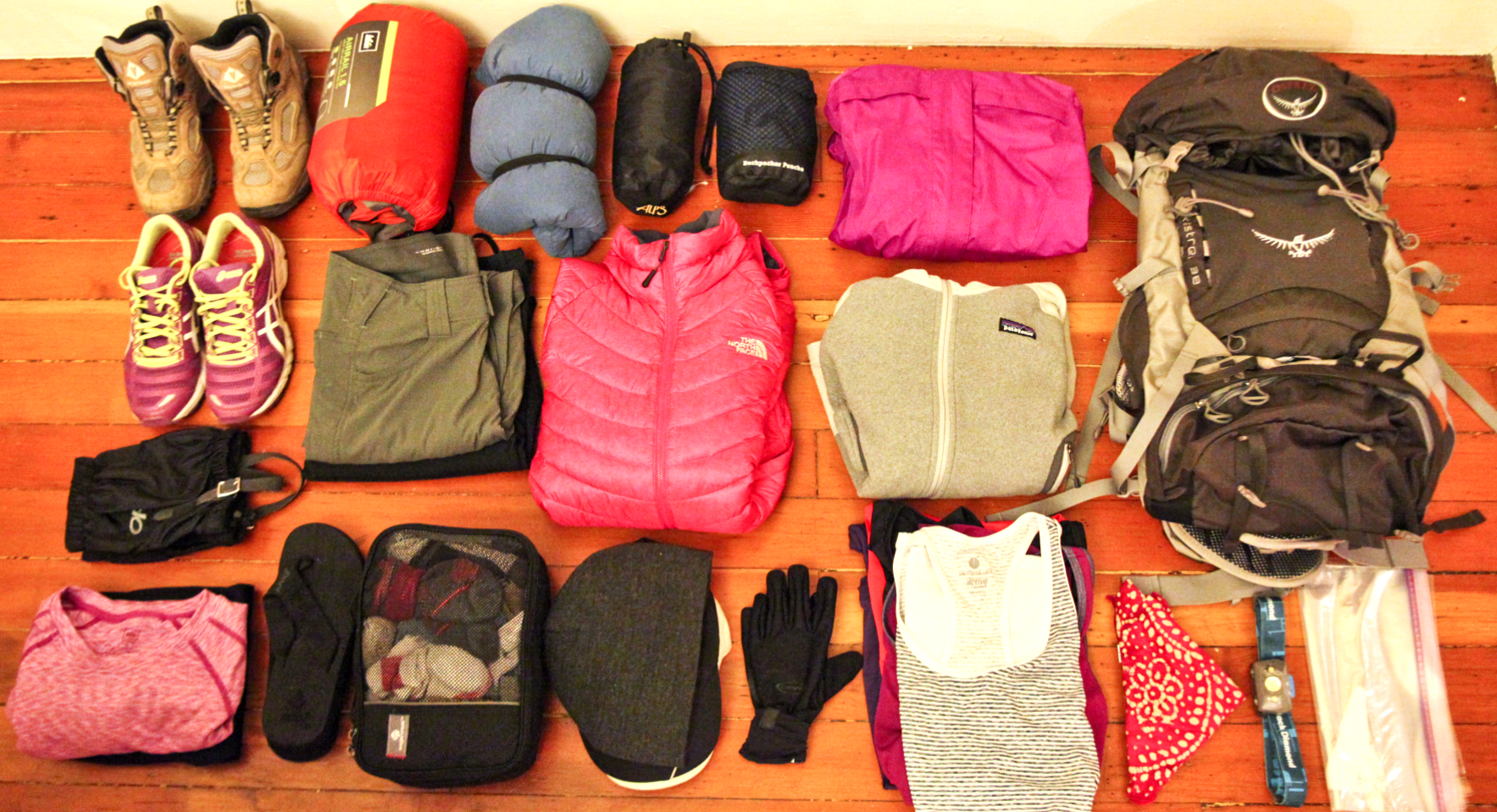 Packing list for Trekking in Peru