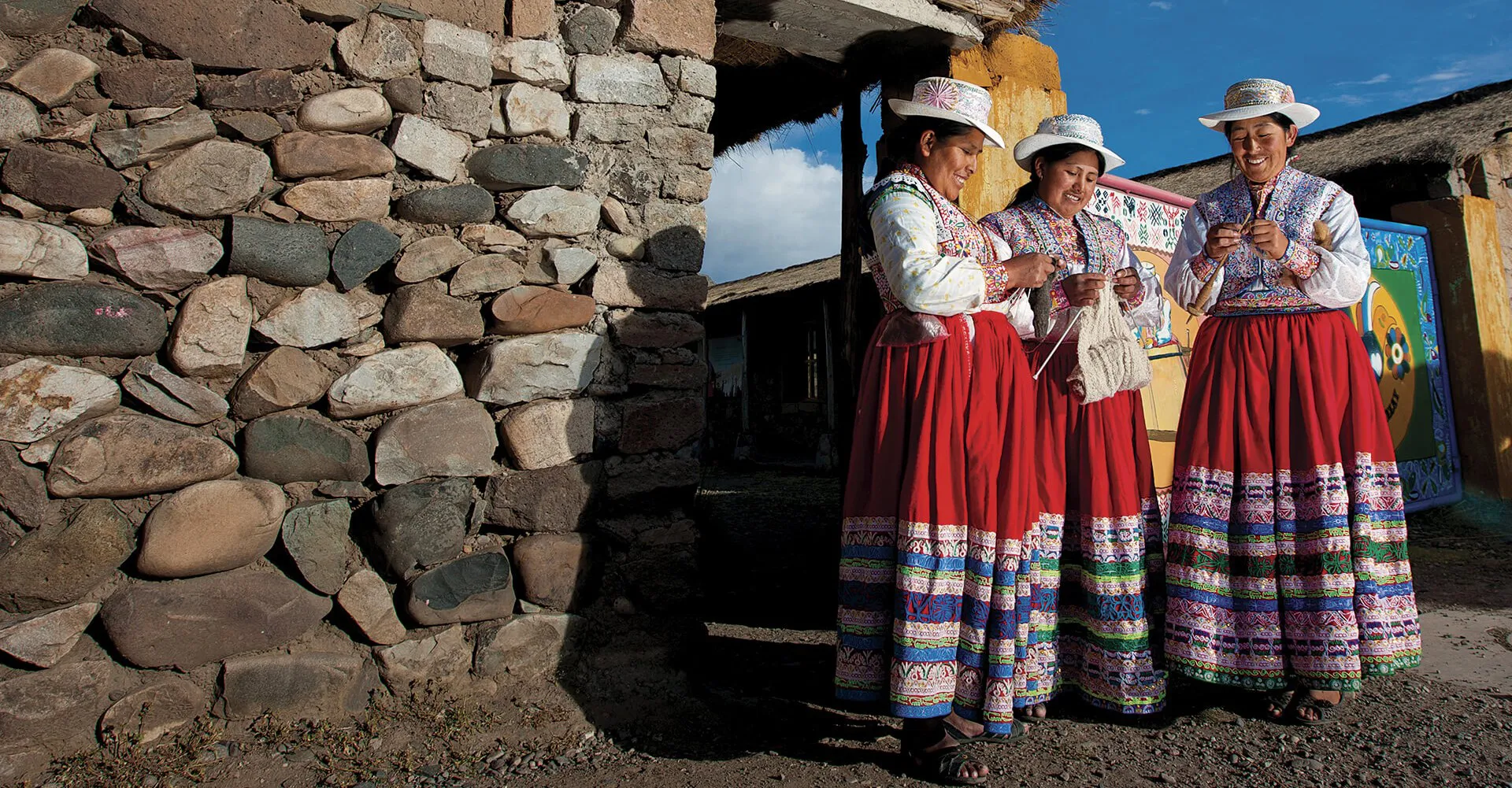Landscape of Coporaque in the Colca Valley, Arequipa, Peru.