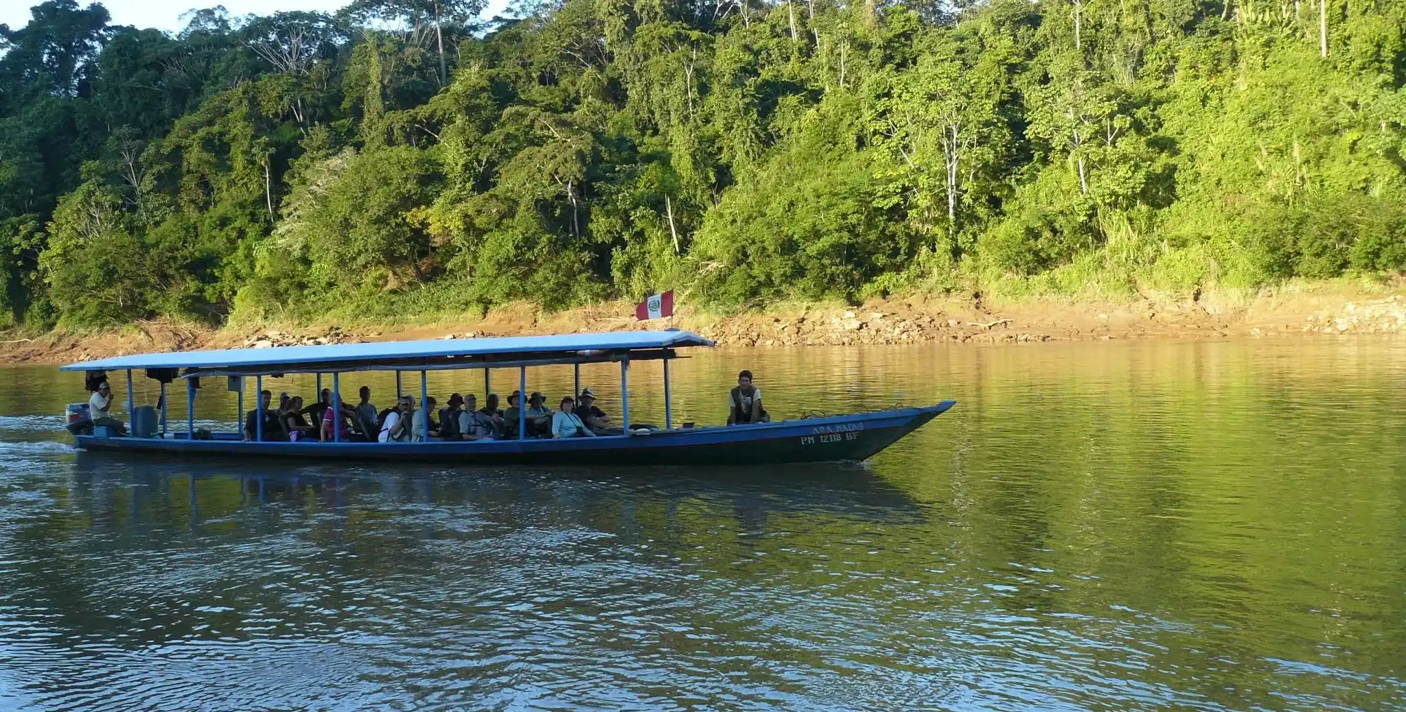 River winding through the Peruvian Amazon jungle.