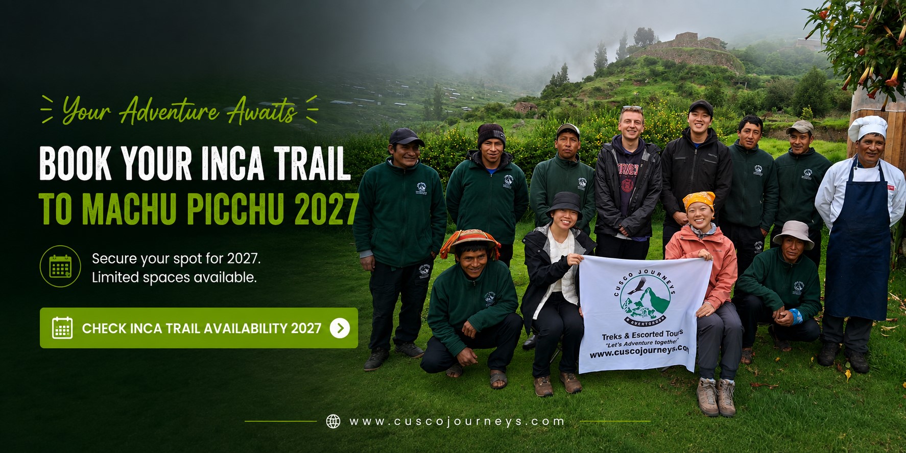Inca Trail availability for Machu Picchu 2027